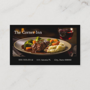 Pottbraten mit Rotwein Visitenkarte
