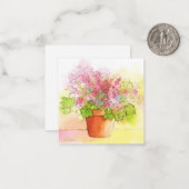 Potted-Blume Mitteilungskarte (Vorderseite/Rückseite Beispiel)