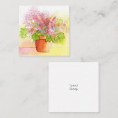 Potted-Blume Mitteilungskarte (Vorne/Hinten)