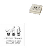 Potted Cacti - Cactus Pflanze Adresse Gummistempel (Stempel)