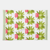 Potted Greenery Streifen Trim Küchenhandtücher Geschirrtuch (Horizontal)