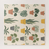 Potted Houseplants Pattern Puzzle (Horizontal)