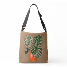 Potted Monstera Pflanze Crossbody Pflanze
