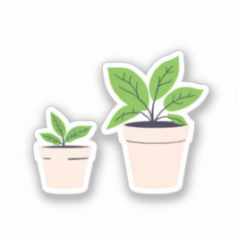 Potted-Pflanze Aufkleber