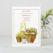 Potted-Pflanze Einladung (Stehend Vorderseite)