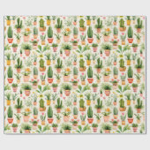 Potted-Pflanze Geschenkpapier (Flach)