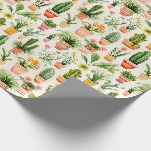 Potted-Pflanze Geschenkpapier (Ecke)