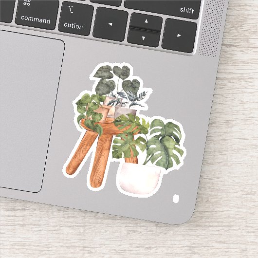 Potted Pflanze - Green Zuhause Sticker (Detail)