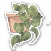 Potted Pflanze - Green Zuhause Sticker (Vorderseite)