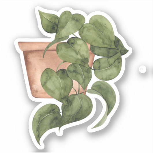 Potted Pflanze - Green Zuhause Sticker (Vorderseite)