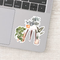 Potted Pflanze - Green Zuhause Sticker