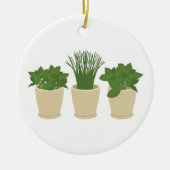 Potted-Pflanze Keramik Ornament (Vorne)