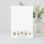 Potted Pflanze Personalisiert Dankeskarte (Stehend Vorderseite)