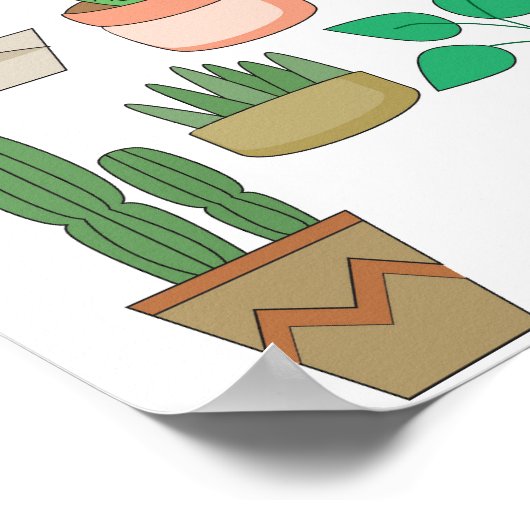 Potted-Pflanze Poster (Ecke)