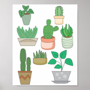 Potted-Pflanze Poster