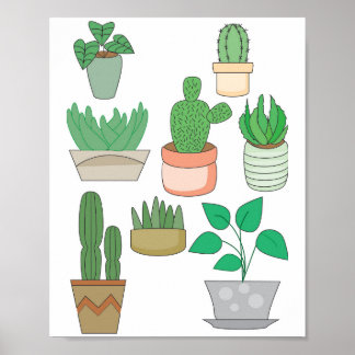 Potted-Pflanze Poster