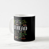 Potted Pflanze Pot Head Bonsai Kaffeetasse (Vorderseite Links)