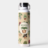 Potted Pflanze Terracotta Pots Name Trinkflasche (Rückseite)