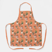 Potted Plants All Over Print Garden Themed Apron Schürze (Vorderseite)