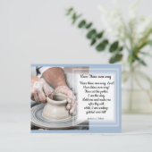 Potter am Arbeitsplatz-Karte Postkarte (Stehend Vorderseite)