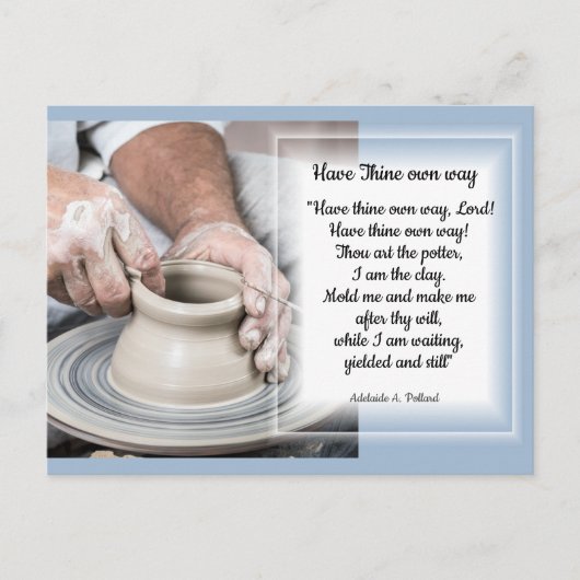 Potter am Arbeitsplatz-Karte Postkarte (Vorderseite)