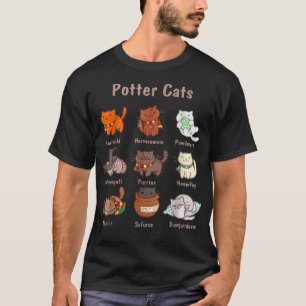 Potter Cat Funny Cat Lover Fun Cat Eigentümer Nied T-Shirt