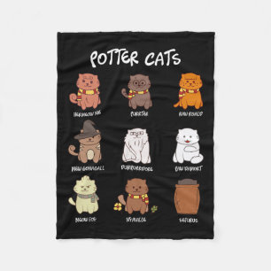 Potter Cats für die Katzenüberdeckung Fleecedecke