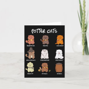 Potter Cats für die Katzenüberdeckung Karte
