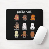 Potter Cats für die Katzenüberdeckung Mousepad (Mit Mouse)