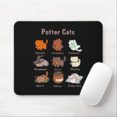 Potter Cats für Katzen Liebhaber Mousepad (Mit Mouse)