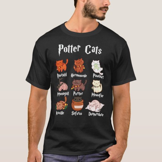 Potter Cats Harry Pawter Classic T - Shirt (Vorderseite)