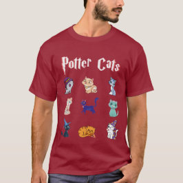 Potter Cats Niedlich Harry Pawter Kitten Geschenk  T-Shirt