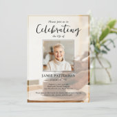 Potter Ceramicist, Life Celebration Funeral Photo Einladung (Stehend Vorderseite)