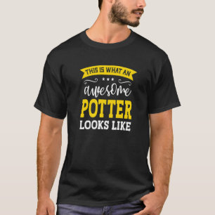 Potter Funny Job Titel Mitarbeiter Beruf Potter T-Shirt