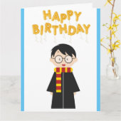 Potter Happy Birthday Card Karte (Gelbe Blume)