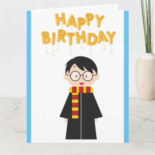 Potter Happy Birthday Card Karte (Vorderseite)