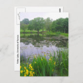 Potter Lake in Lawrence, Kansas, Postcard Postkarte (Vorne/Hinten)
