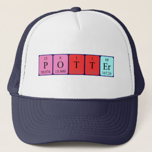 Potter-Periodenname Truckerkappe