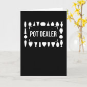 Potter Pottery Pottery Gifts Pot Dealer Karte (Gelbe Blume)