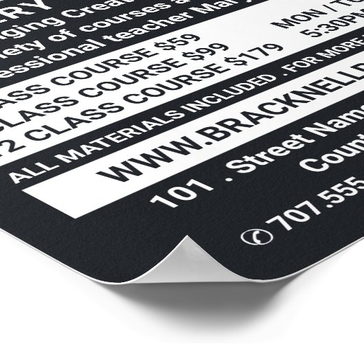 Potter-Räder, Töpferklassen, Potter-Werbung Poster (Ecke)