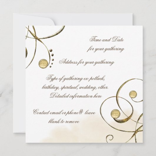 Potter Wasp Einladung (Rückseite)