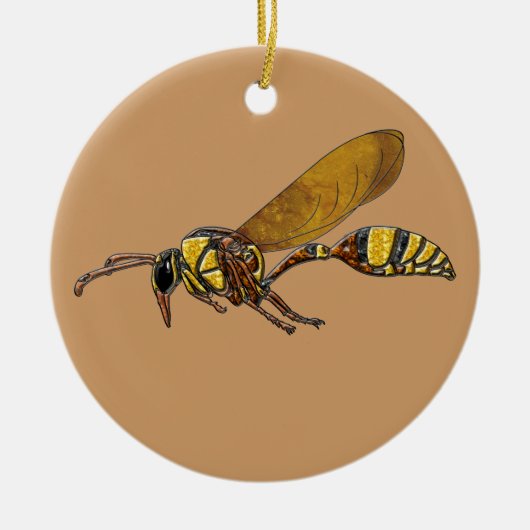 Potter Wasp Keramikornament (Vorne)