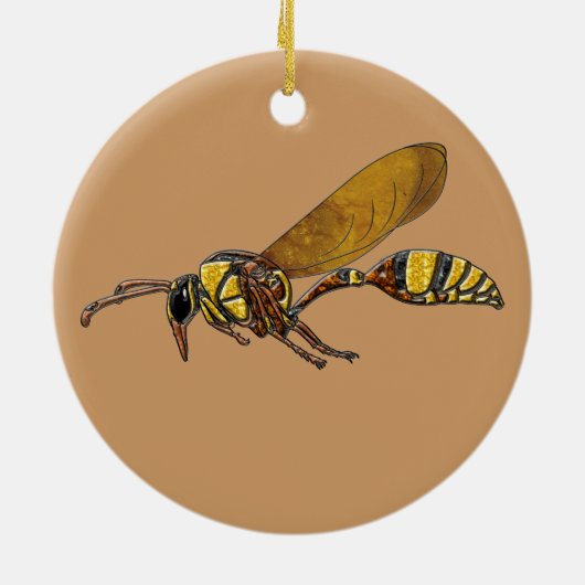 Potter Wasp Keramikornament (Hinten)