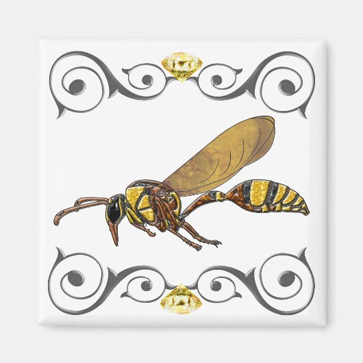 Potter Wasp Magnet (Vorne)