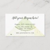 Potterie handgefertigte moderne Calligrafy Script- Visitenkarte (Rückseite)