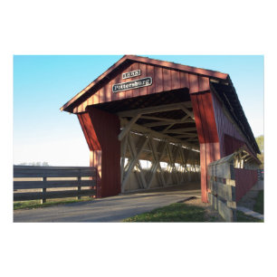 Pottersburg überdachte Brücke, Ohio Fotodruck