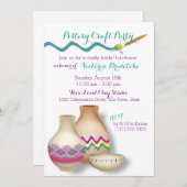 Pottery Bridal Luncheon Einladung (Vorne/Hinten)