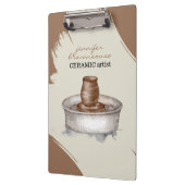 Pottery Ceramic Clay Turner sculpture stylist Klemmbrett (Links)