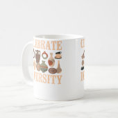 Pottery Ceramics Artist Celebrate Diversity Kaffeetasse (Vorderseite Links)