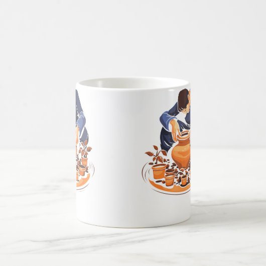 Pottery Clay Ceramic Pottery Maker Ceramics Artist Kaffeetasse (Mittel)